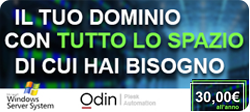 Registrazione Dominio e Hosting con supporto ASP, ASP.NET e PHP, pannello di controllo Plesk